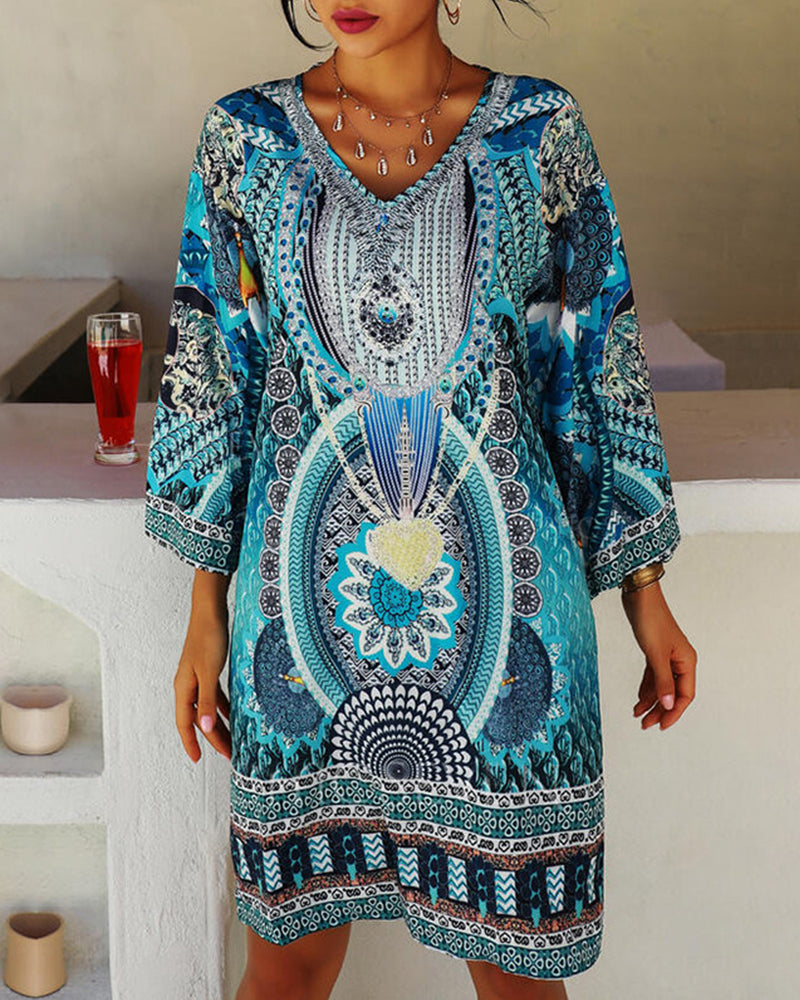 LP | Abito boho con maniche lunghe