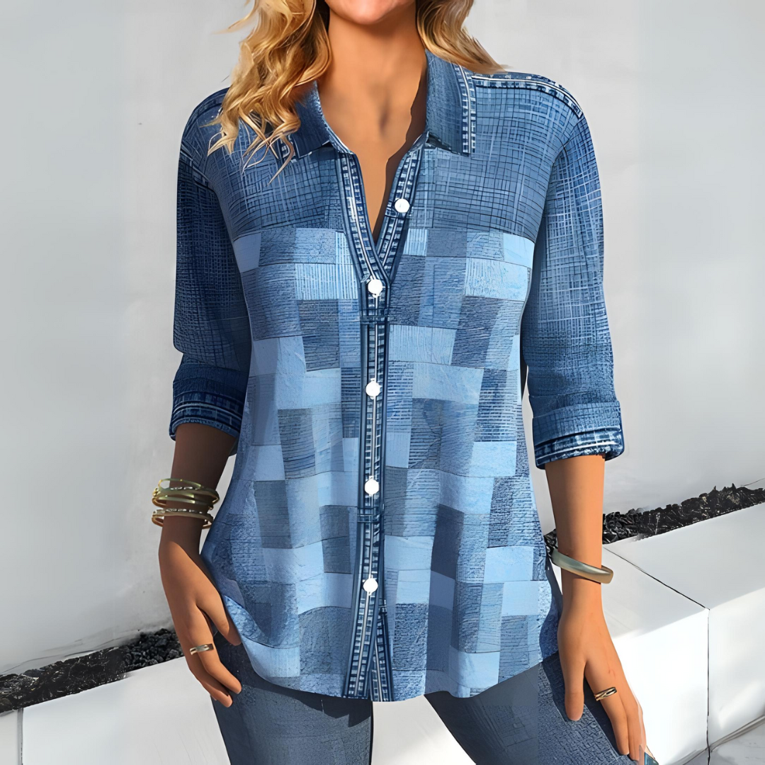 LP | Camicia con quarti di maniche abbottonate