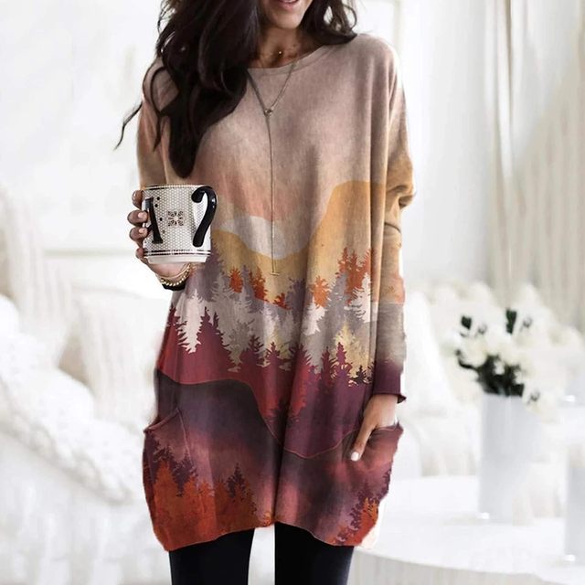 LP | Maglia rilassata con stampa chevron