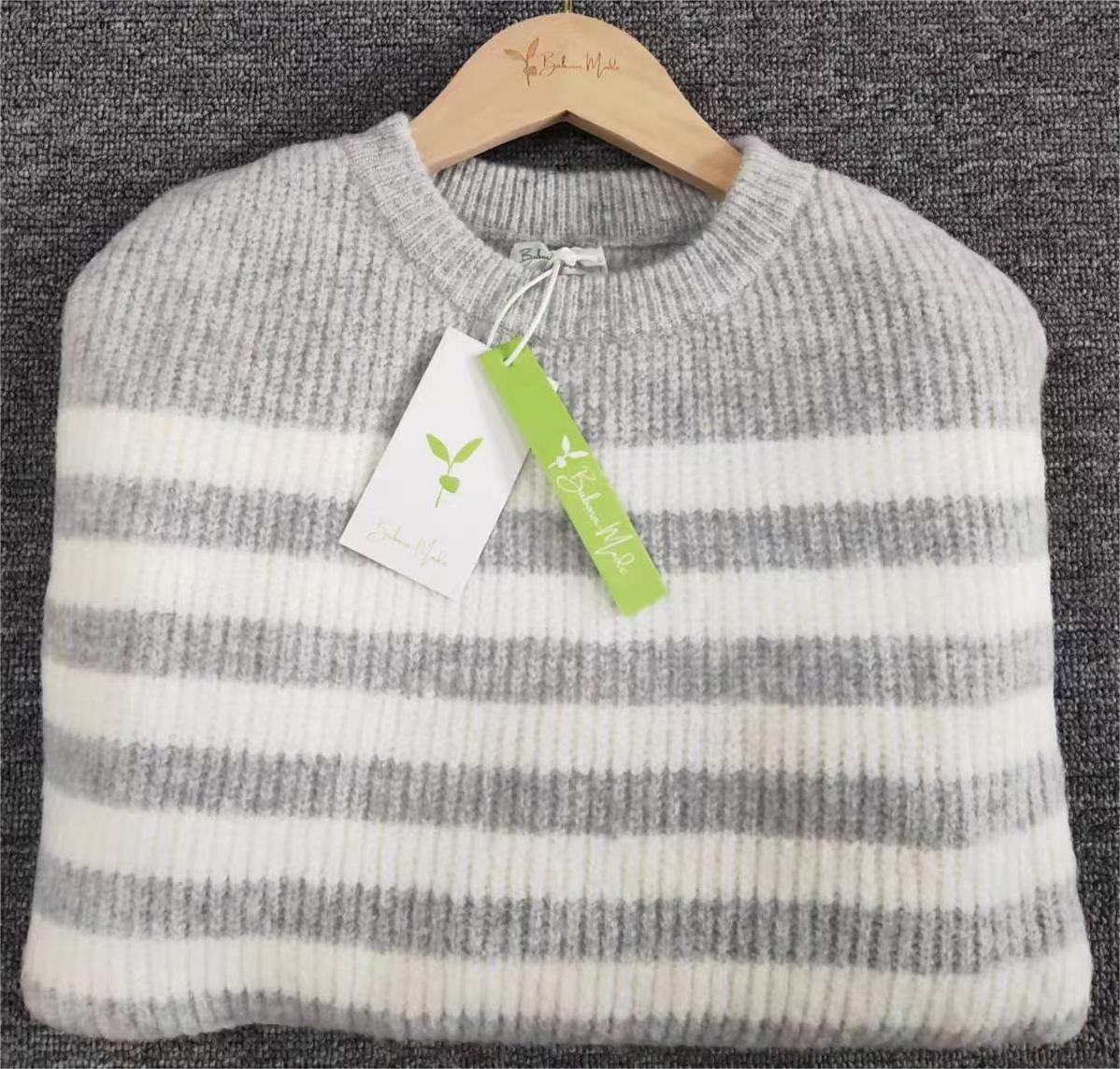LP |Maglia a righe chic a maniche lunghe