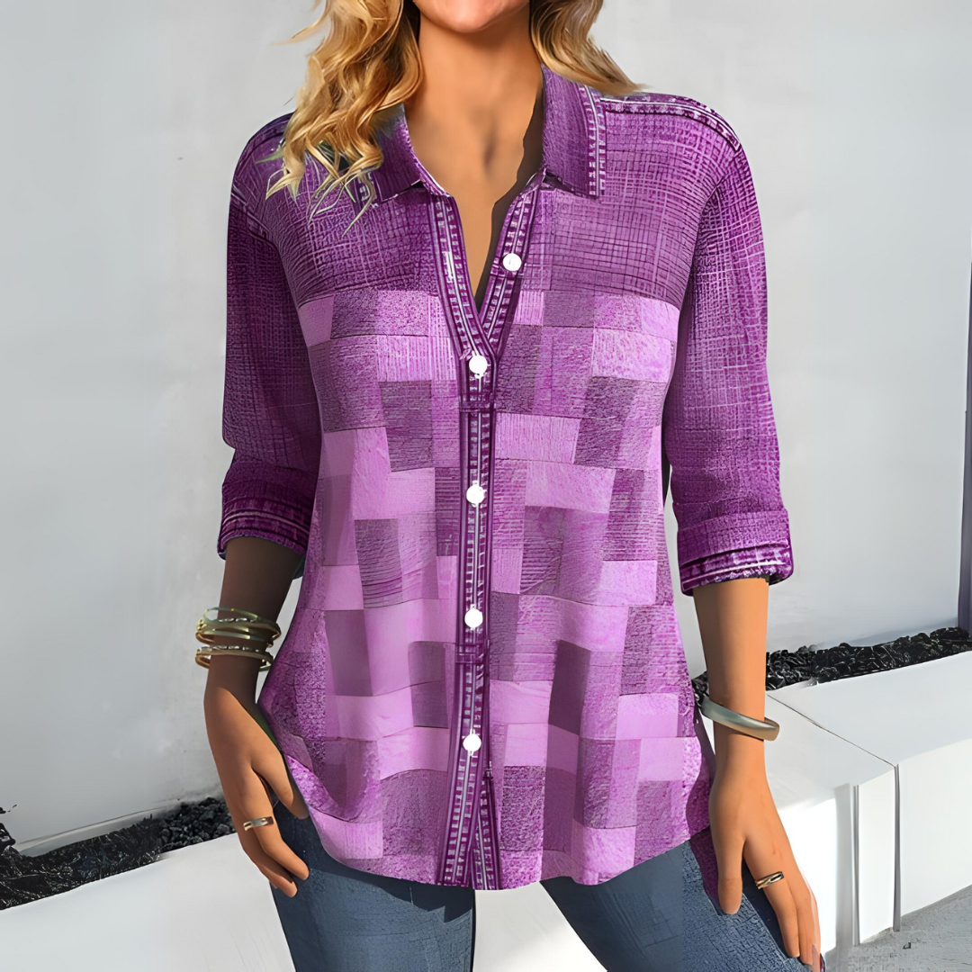 LP | Camicia con quarti di maniche abbottonate
