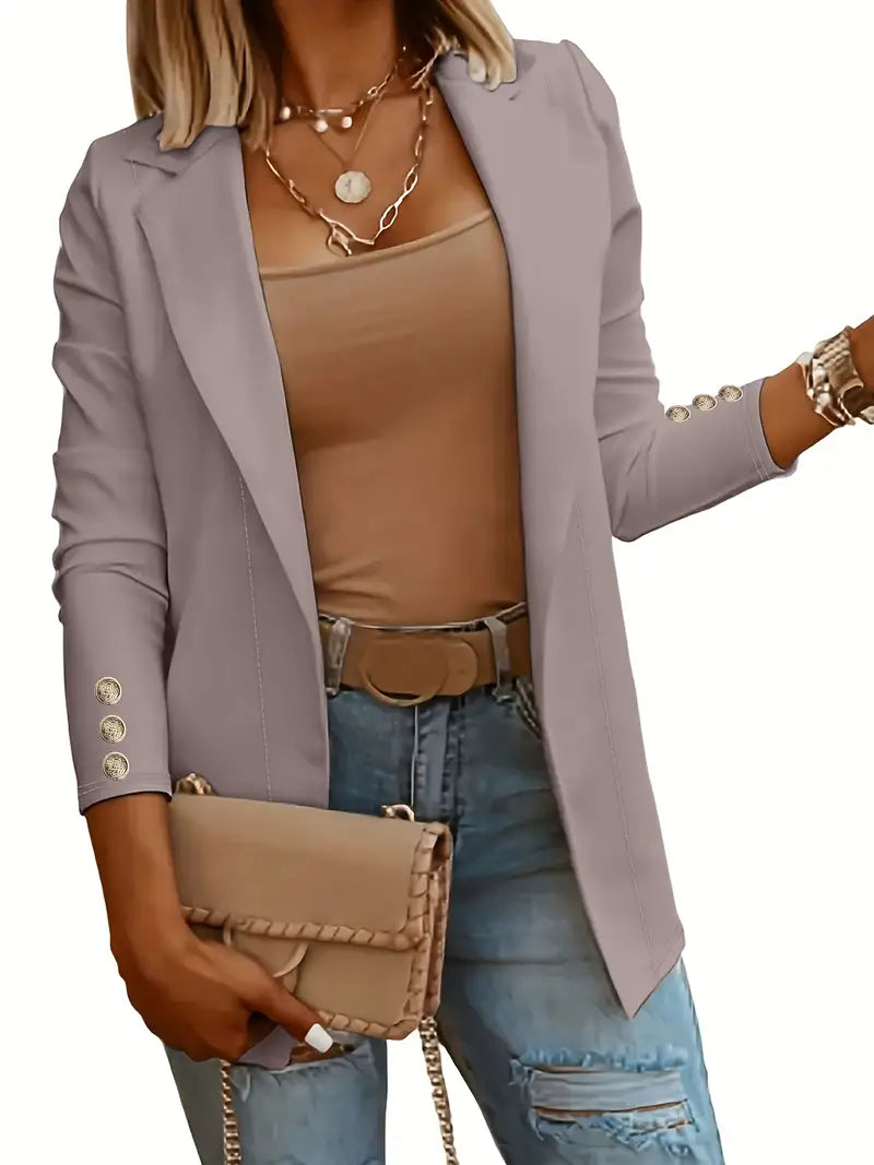 LP | blazer elegante a maniche lunghe per la primavera