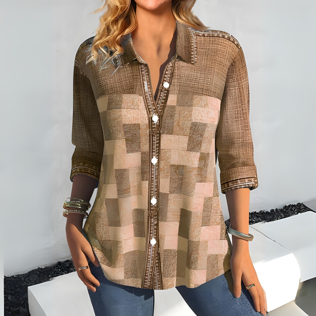 LP | Camicia con quarti di maniche abbottonate