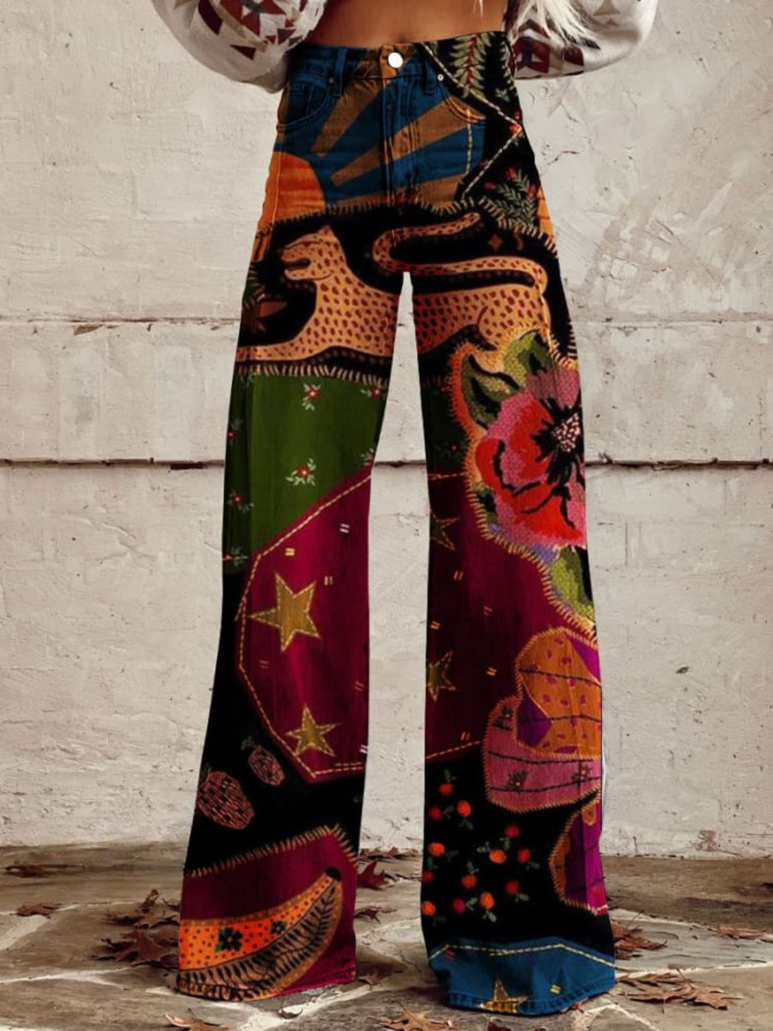 LP | AdaStyle™ Pantaloni in stile retrò boho senza sforzo e chic