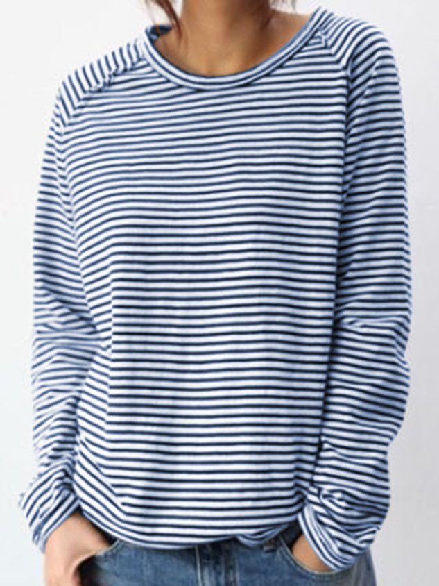 LP | Maglia casual a maniche lunghe a righe