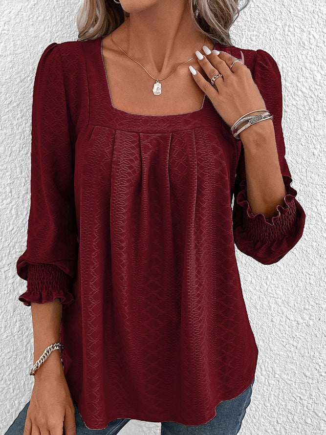 LP | Camicetta in cotone con scollo quadrato