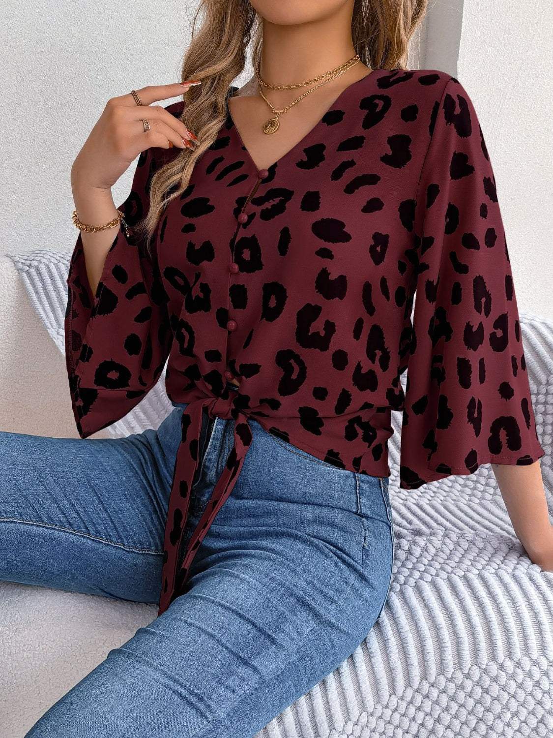 LP | Camicetta da donna con stampa animalier