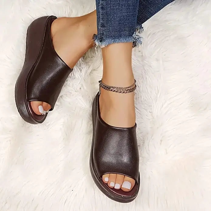 LP con plateau da donna LD | con punta aperta