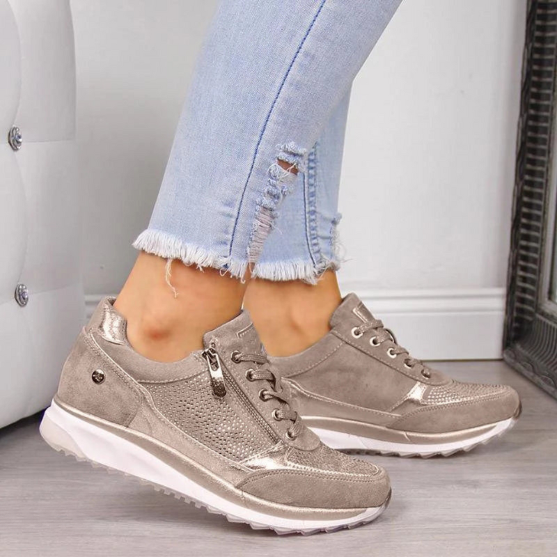 LP | Sneakers metallizzate con zip
