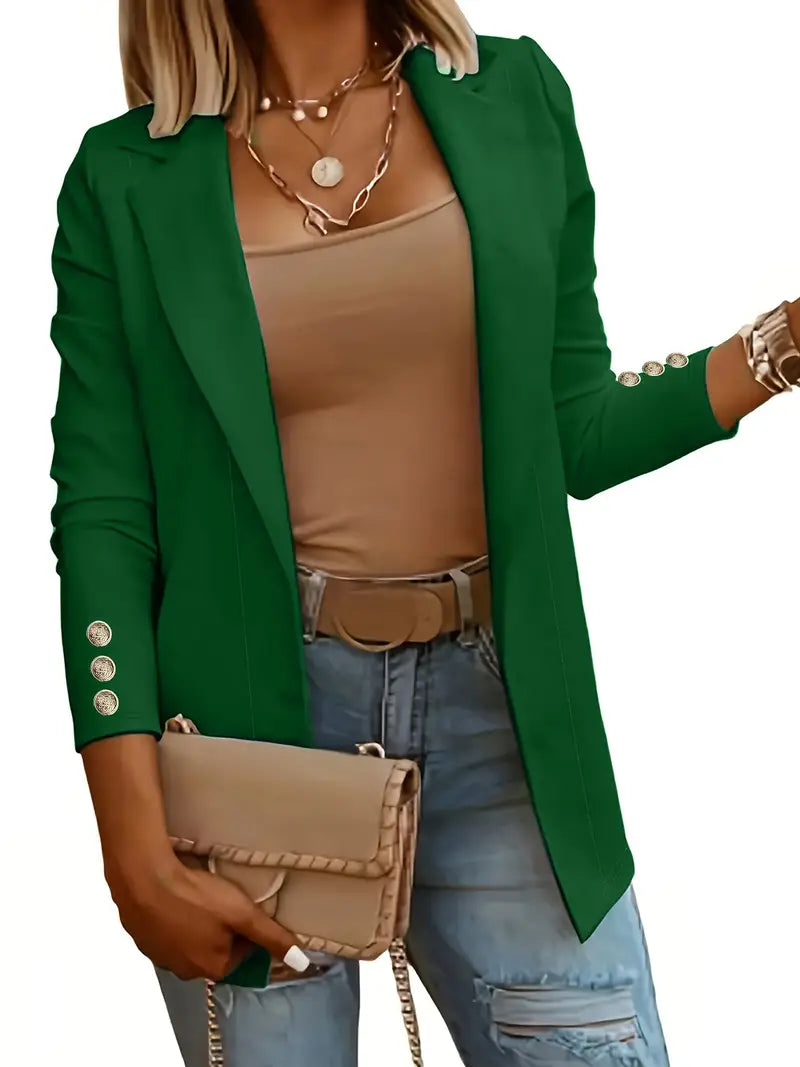 LP | blazer elegante a maniche lunghe per la primavera