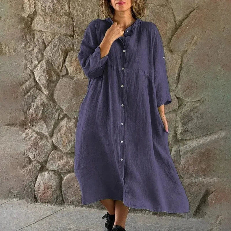 LP | Abito-camicia in cotone sciolto