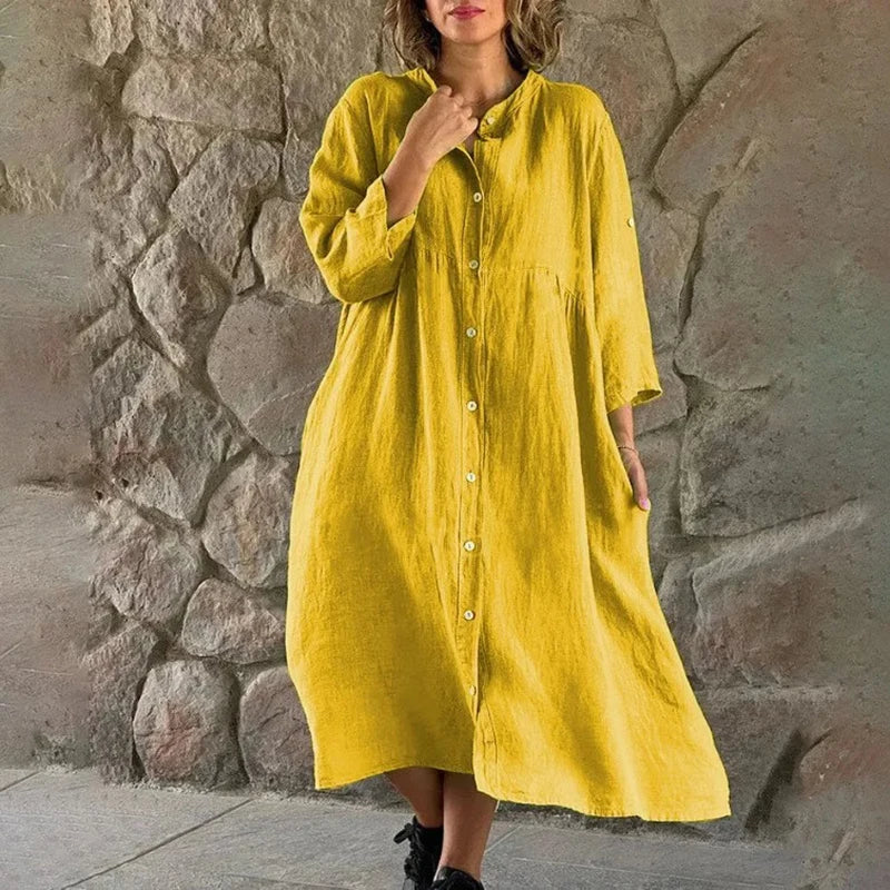 LP | Abito-camicia in cotone sciolto