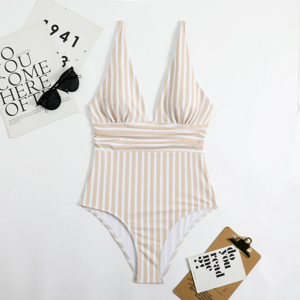 LP | Costume da bagno elegante con motivo a righe
