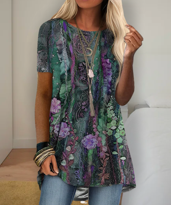 LP | Camicia stampata di ispirazione bohémienne