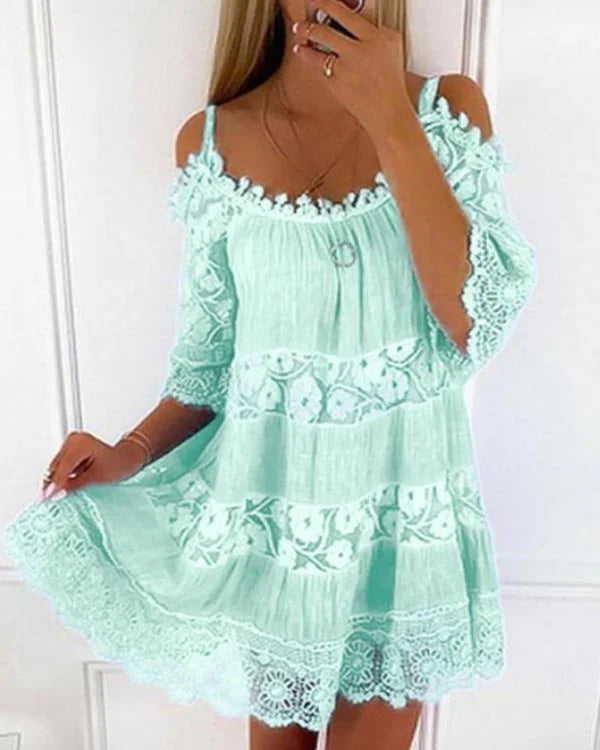 LP | Abito casual in pizzo senza spalline