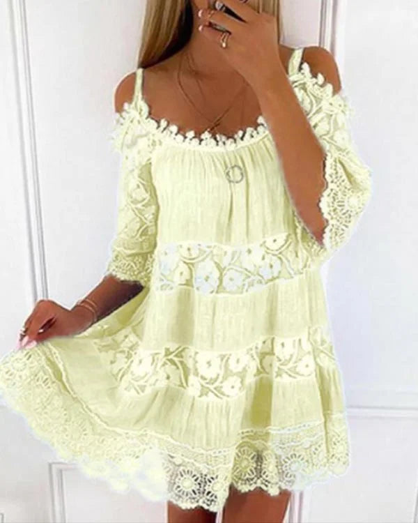 LP | Abito casual in pizzo senza spalline