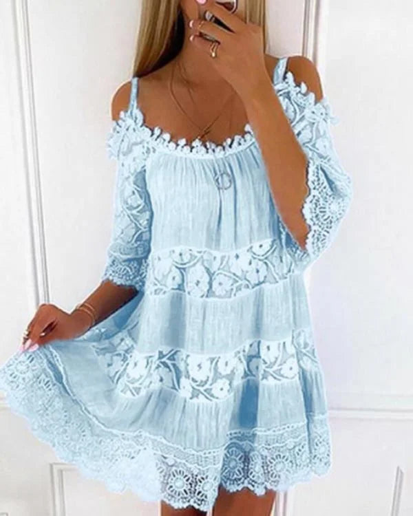 LP | Abito casual in pizzo senza spalline
