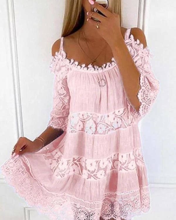 LP | Abito casual in pizzo senza spalline