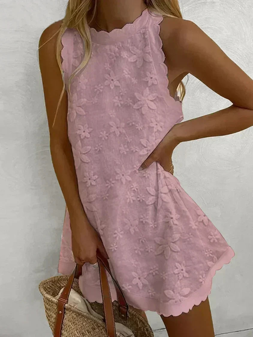 LP | Abito casual senza maniche in pizzo per donna