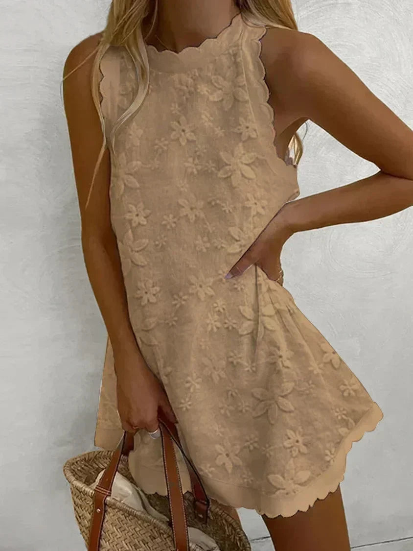 LP | Abito casual senza maniche in pizzo per donna
