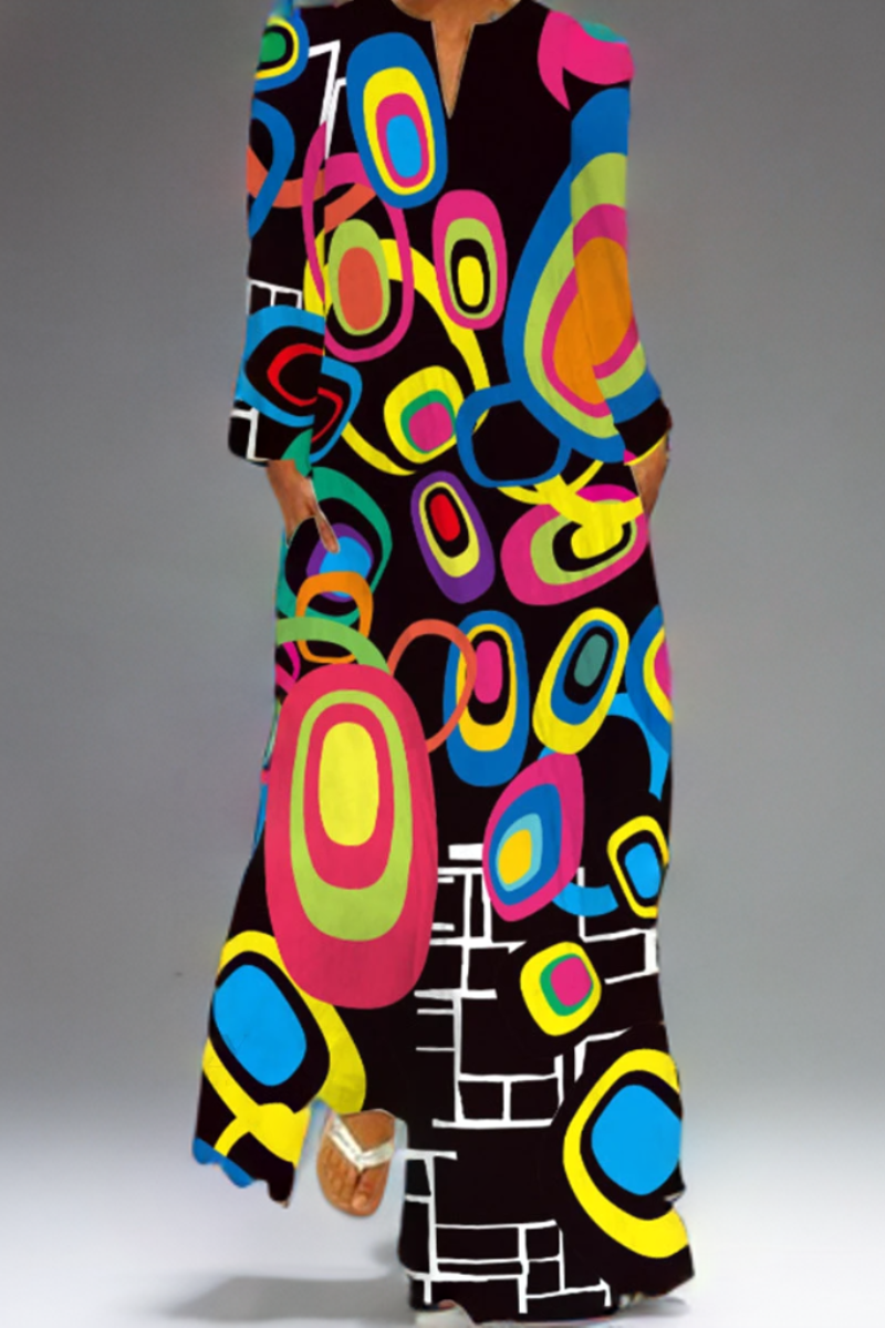LP | Abito elegante e semplice con scollatura a punta