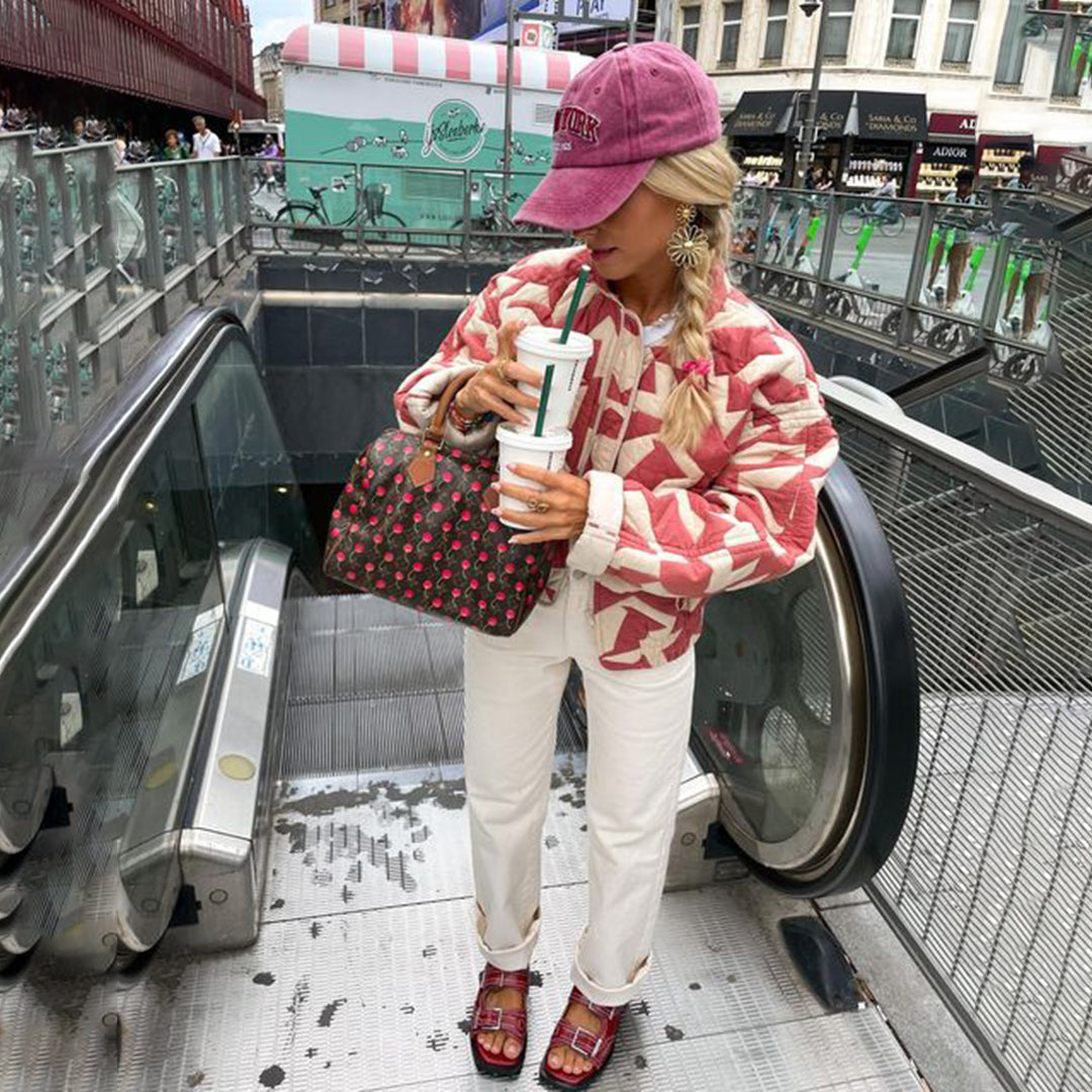 LP | Blazer da donna stampato con motivo floreale