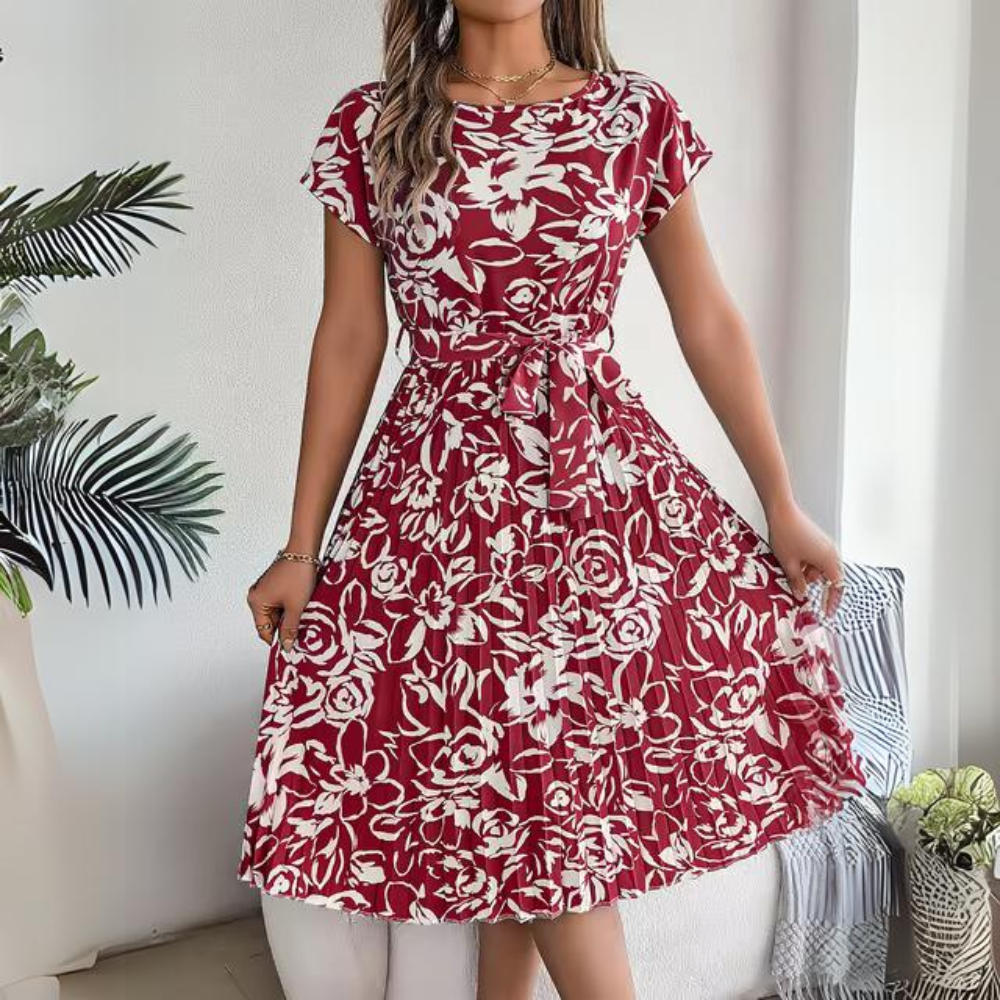 LP | Abito casual con stampa floreale e cintura
