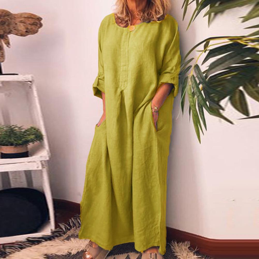LP | Abito camicia lungo oversize in lino