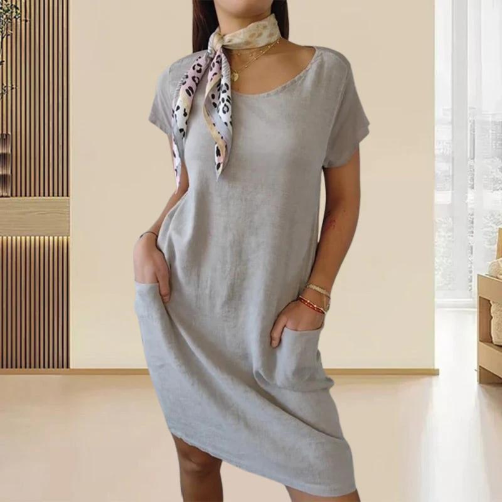 LP | Abito elegante da donna con scollatura rotonda