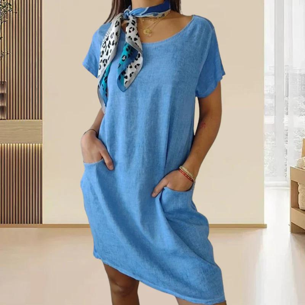 LP | Abito elegante da donna con scollatura rotonda