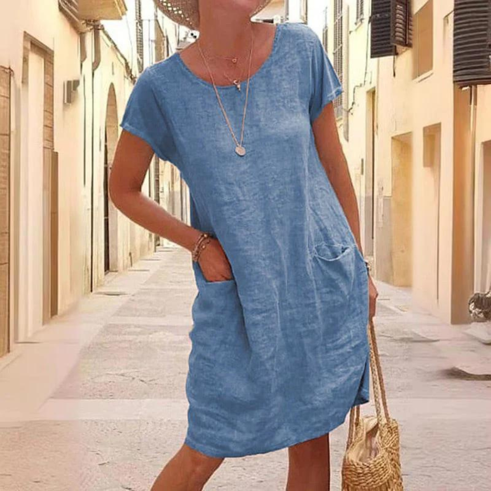 LP | Abito elegante da donna con scollatura rotonda
