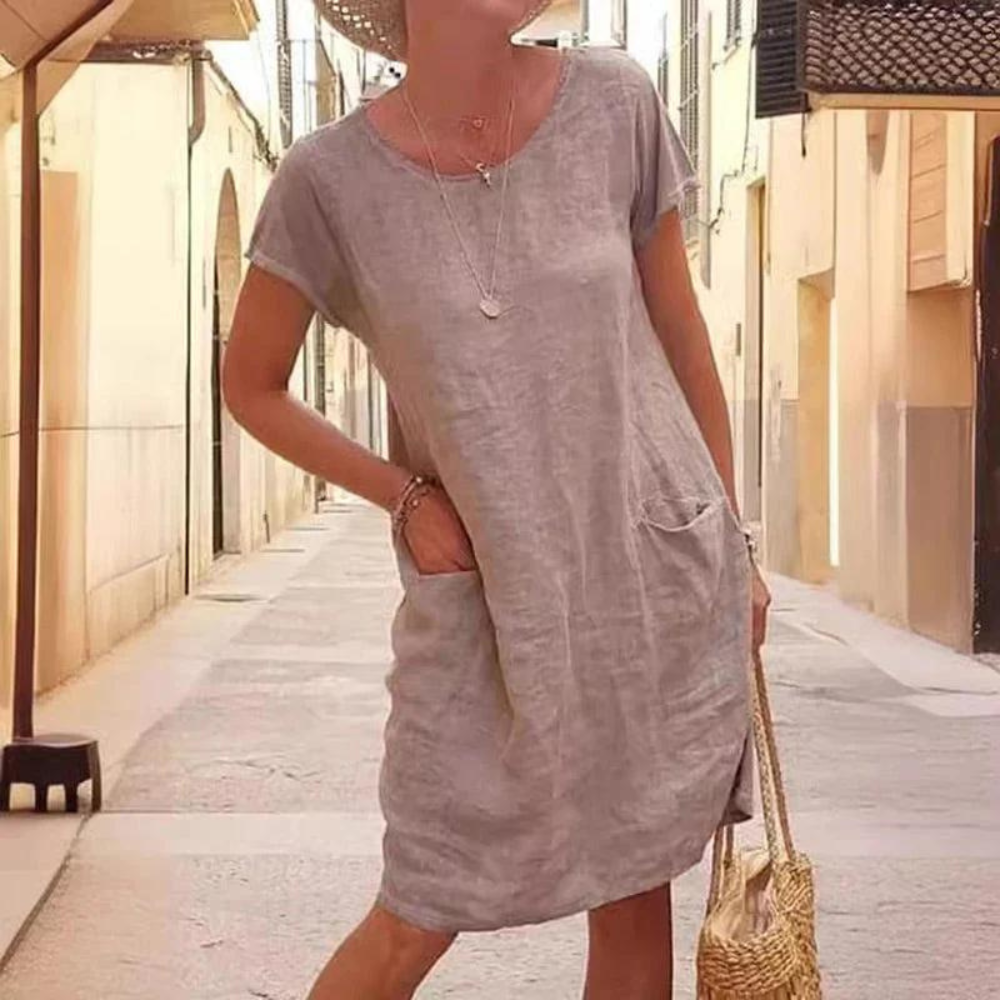 LP | Abito elegante da donna con scollatura rotonda