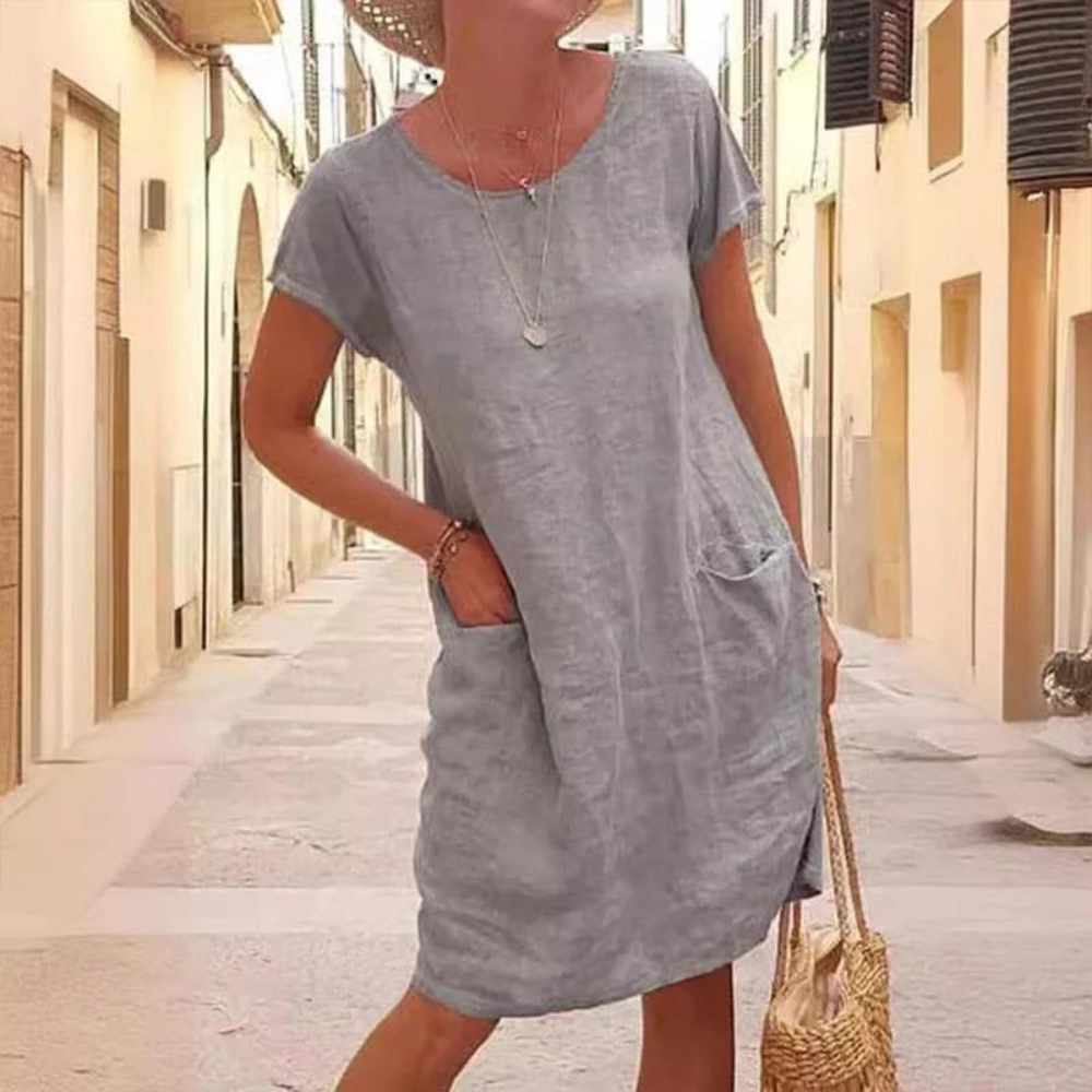 LP | Abito elegante da donna con scollatura rotonda