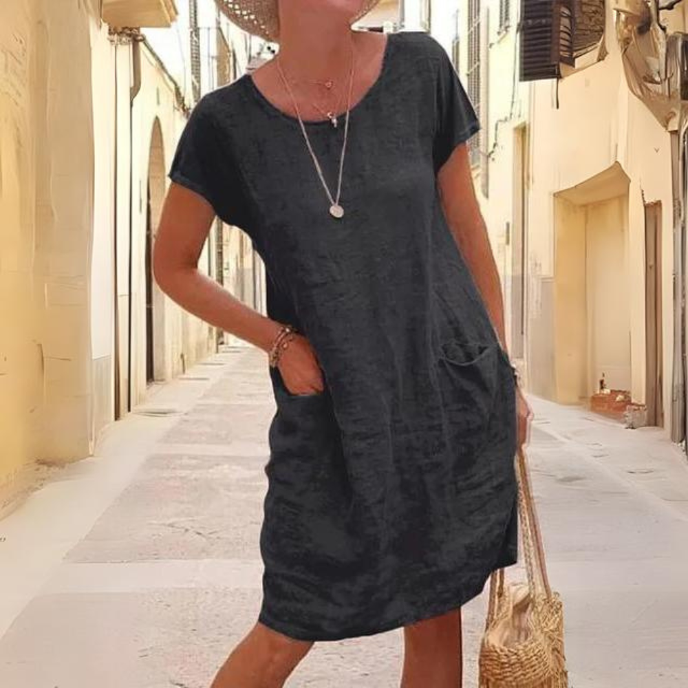 LP | Abito elegante da donna con scollatura rotonda