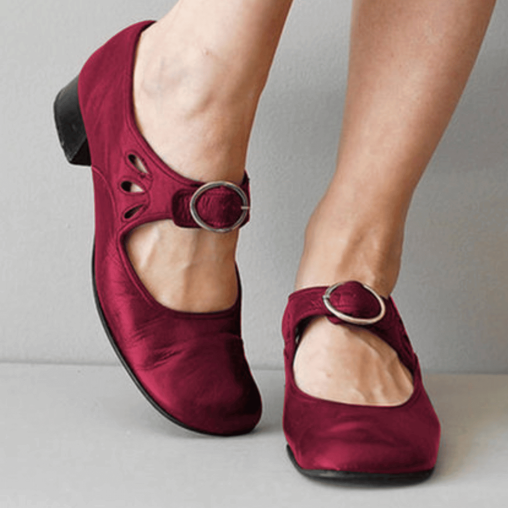 LP | Scarpe con tacco basso e fibbia