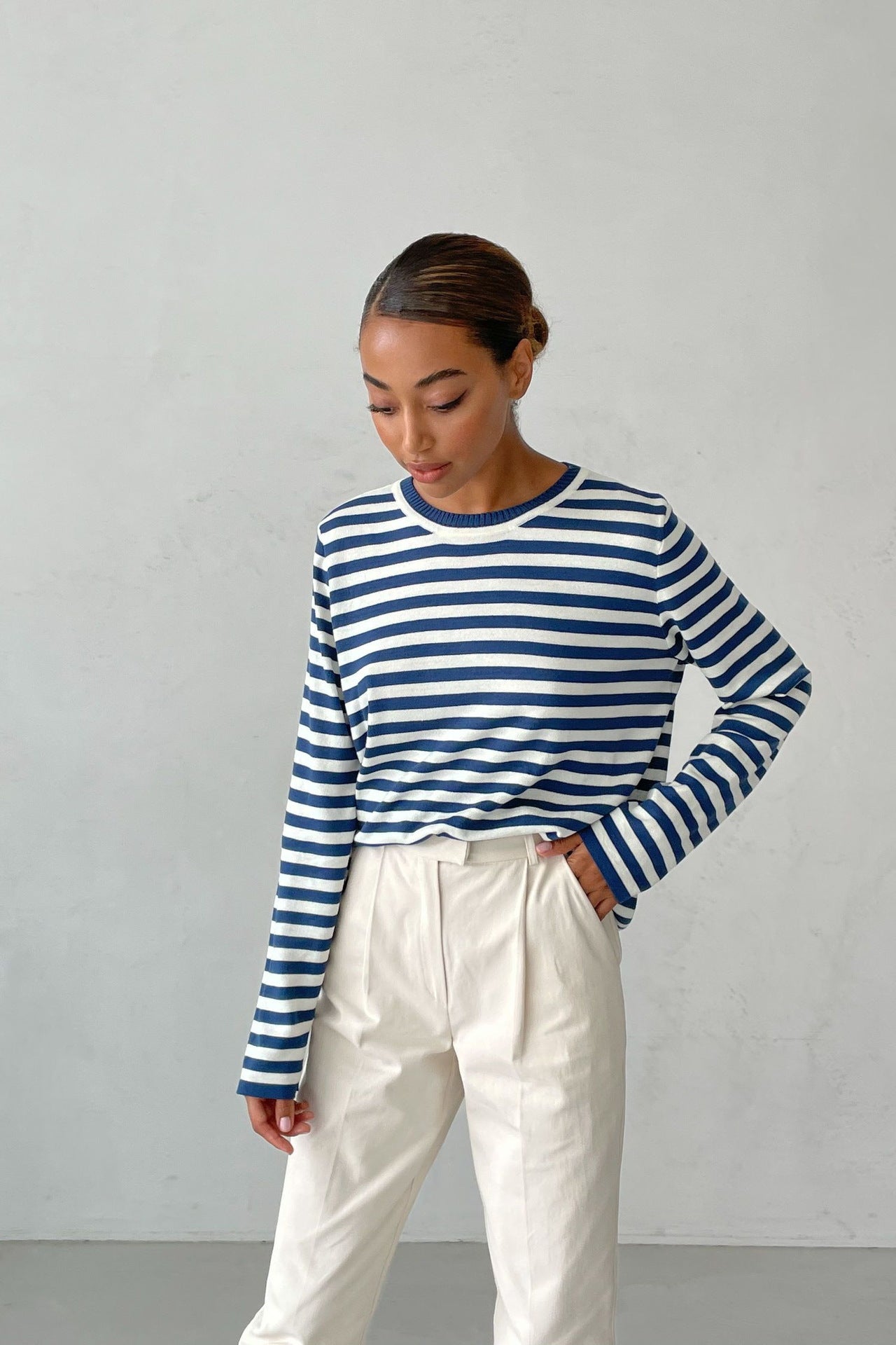 LP | Camicia classica a maniche lunghe a righe