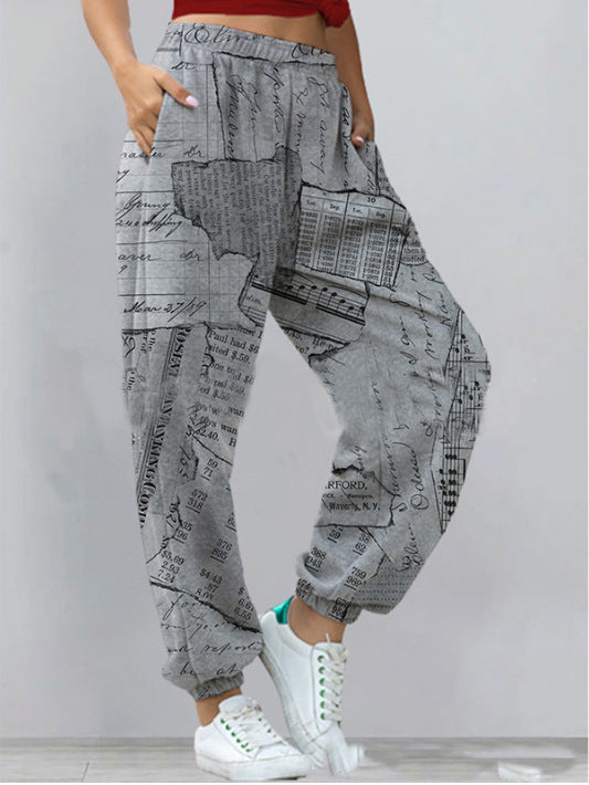 LP | Pantaloni stampati streetwear chic e alla moda