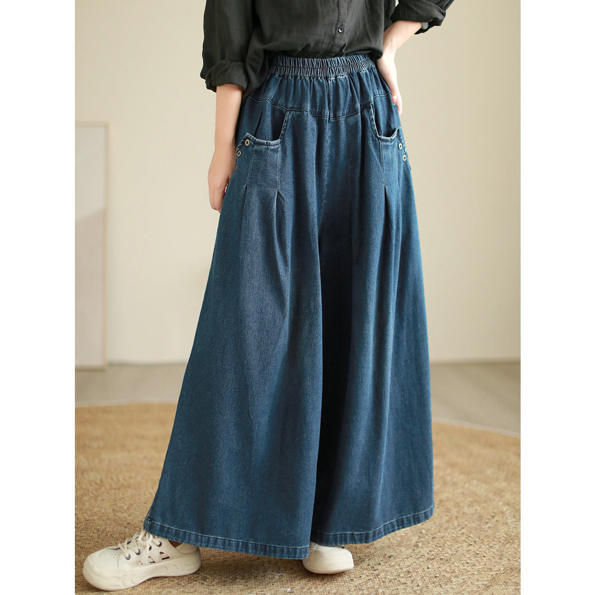 LP | Pantaloni larghi semplici e traspiranti