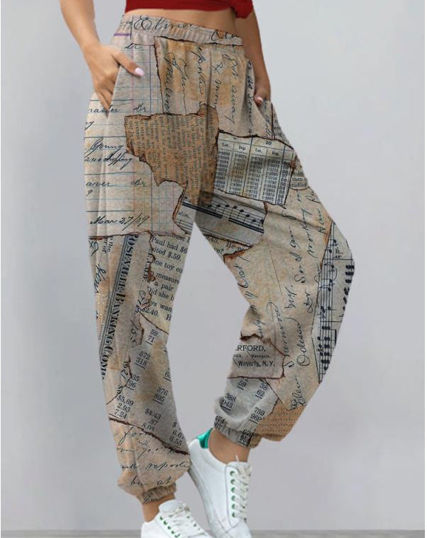 LP | Pantaloni stampati streetwear chic e alla moda