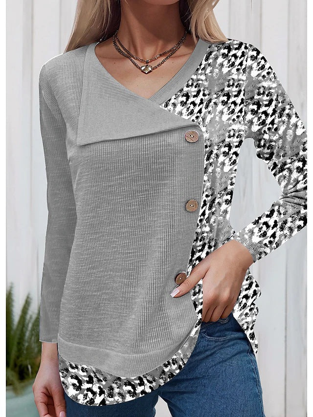 LP | Elegante camicia a maniche lunghe con abbottonatura alla moda