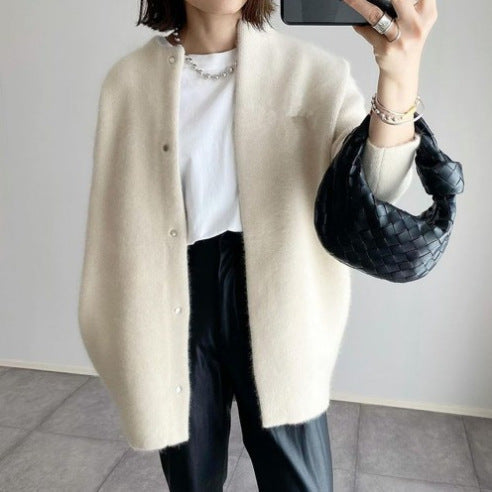 LP | Cardigan minimalista in misto lana