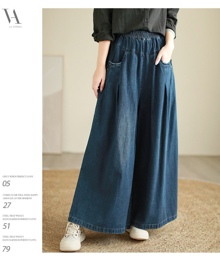 LP | Pantaloni larghi semplici e traspiranti