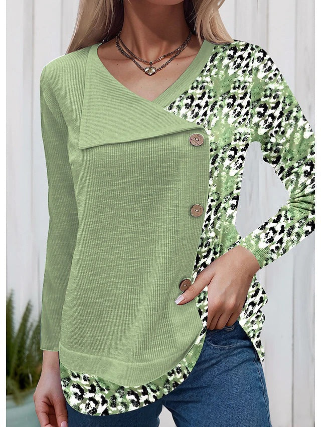 LP | Elegante camicia a maniche lunghe con abbottonatura alla moda