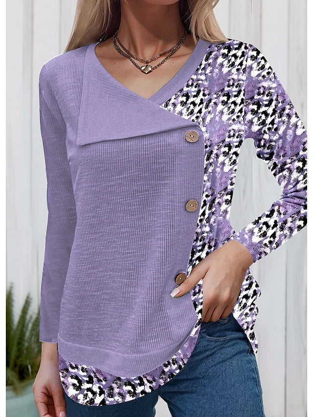 LP | Elegante camicia a maniche lunghe con abbottonatura alla moda