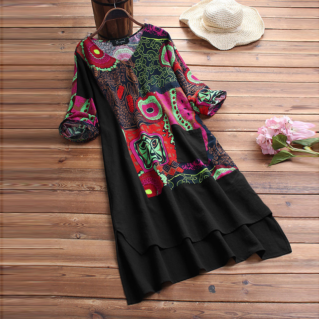 LP | Abito elegante con stampa mandala