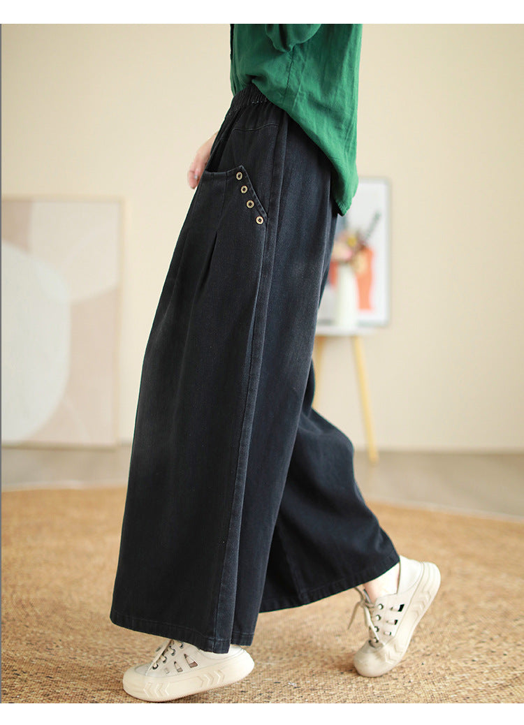 LP | Pantaloni larghi semplici e traspiranti