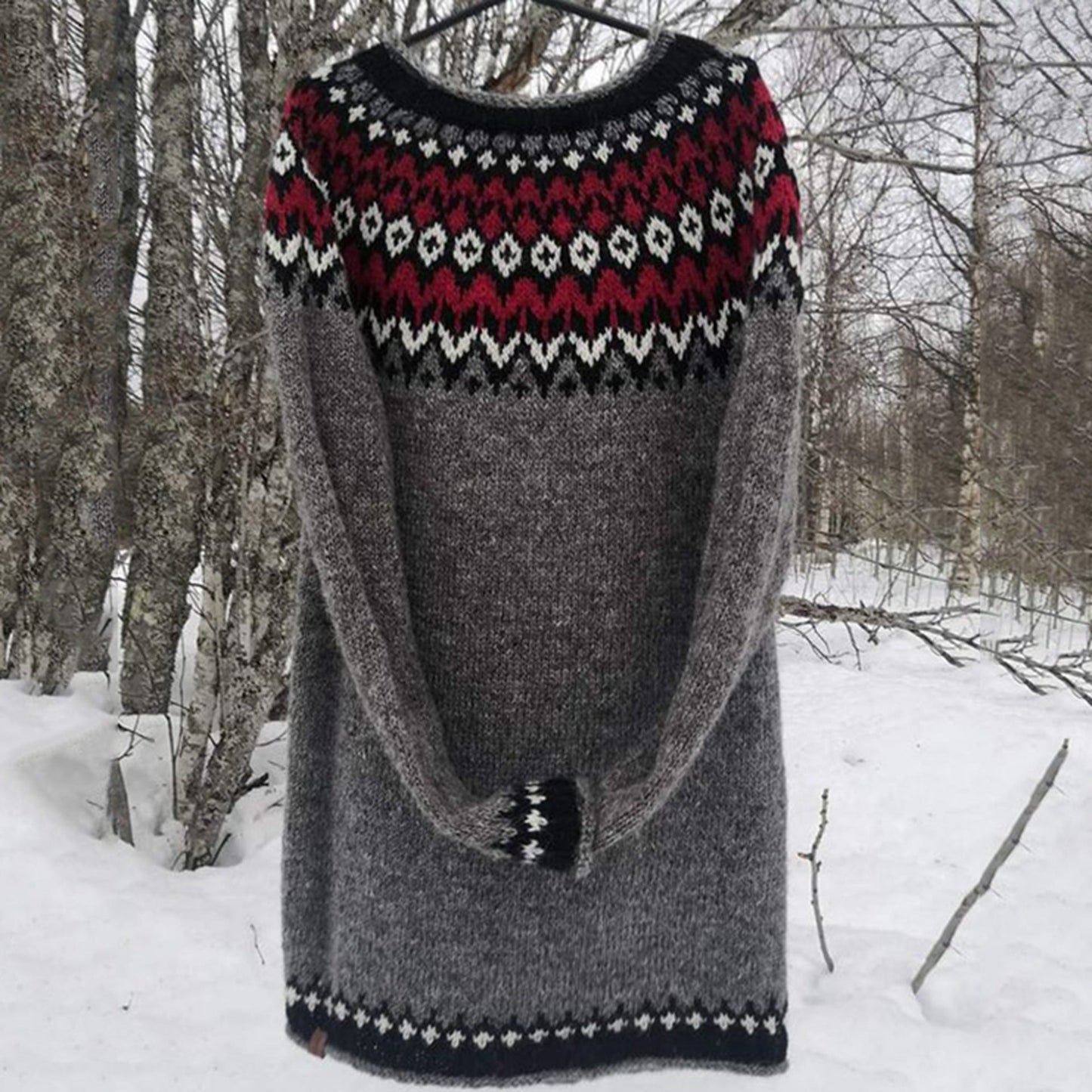 LP | Abito in maglia a fantasia casual