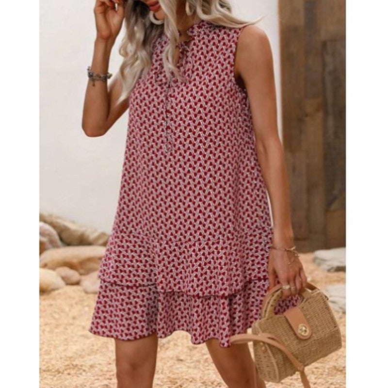 LP | Stampa Boho Shift Midi Kleid