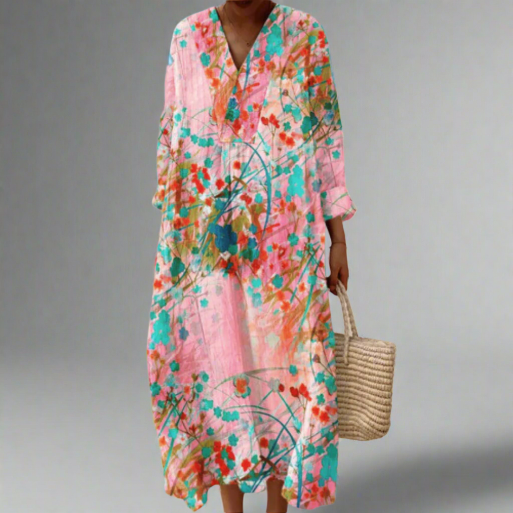 LP | Abito a flusso floreale Soft Blush