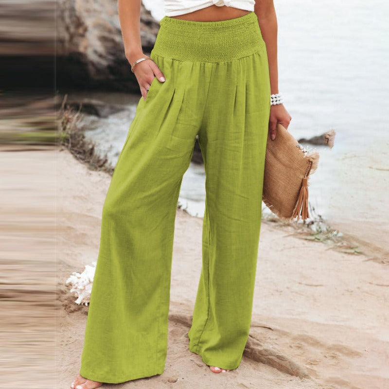 LP | Pantaloni a gamba larga e vita alta